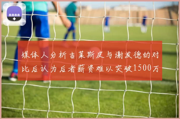 媒体人分析吉莱斯皮与谢泼德的对比后认为后者薪资难以突破1500万